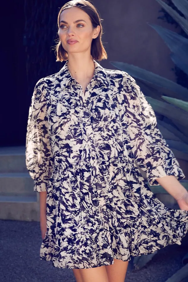 MISA Los Angeles Dresses Women MITA DRESS Tonal Abstract