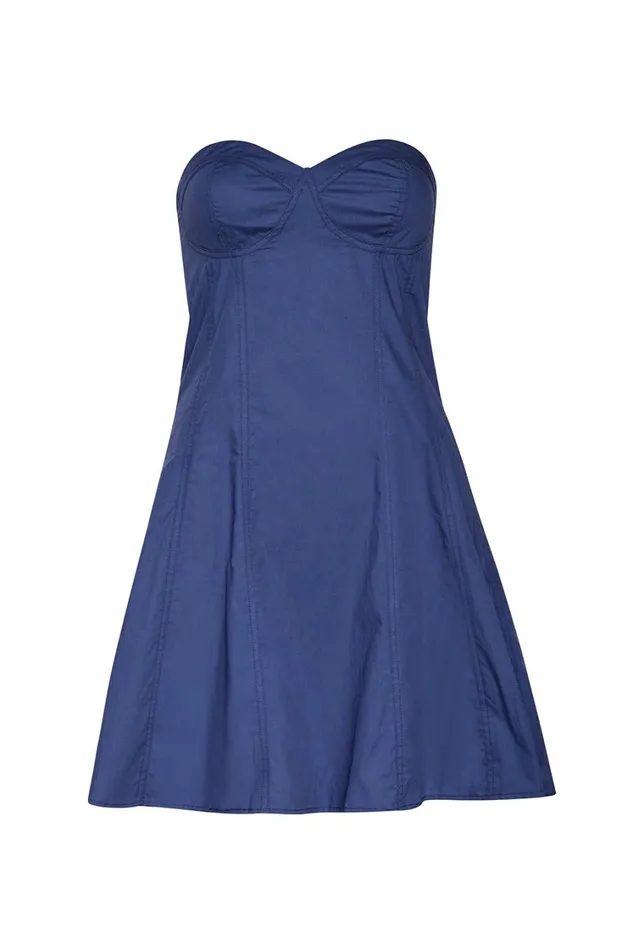 MISA Los Angeles Dresses Women NISHA DRESS Indigo Blue