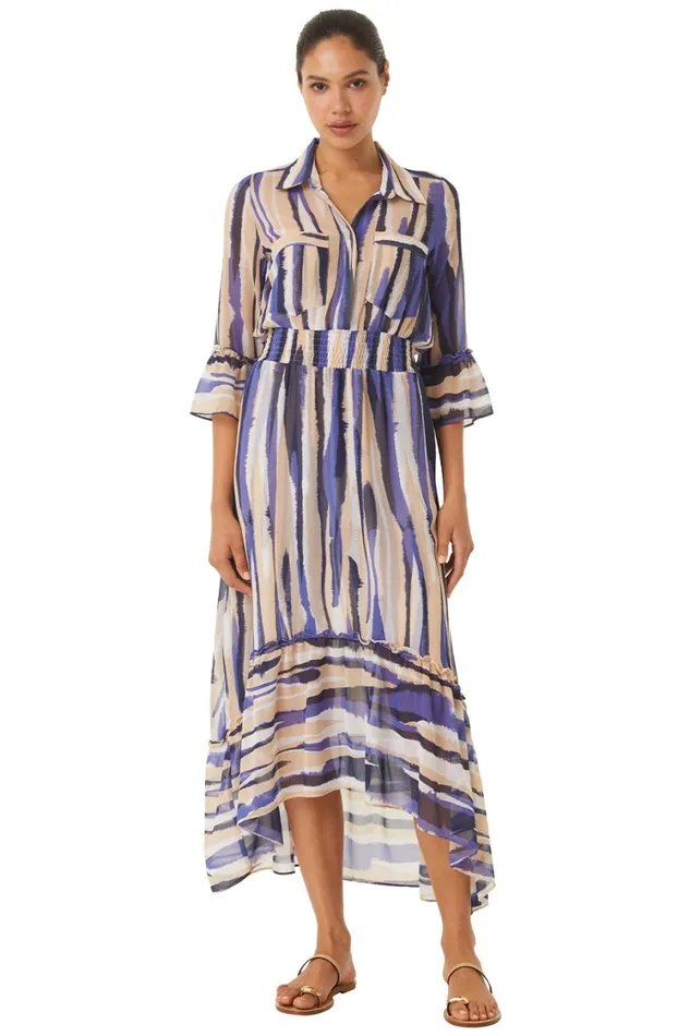 MISA Los Angeles Dresses Women OFELIA DRESS Striped Instinct