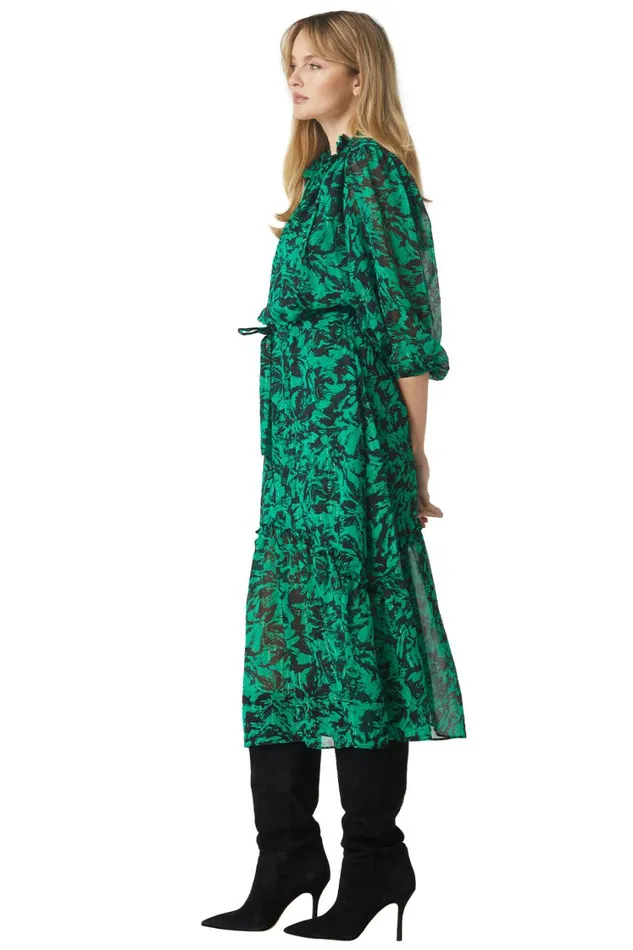 MISA Los Angeles Dresses Women OLIVIA DRESS Emerald Abstract