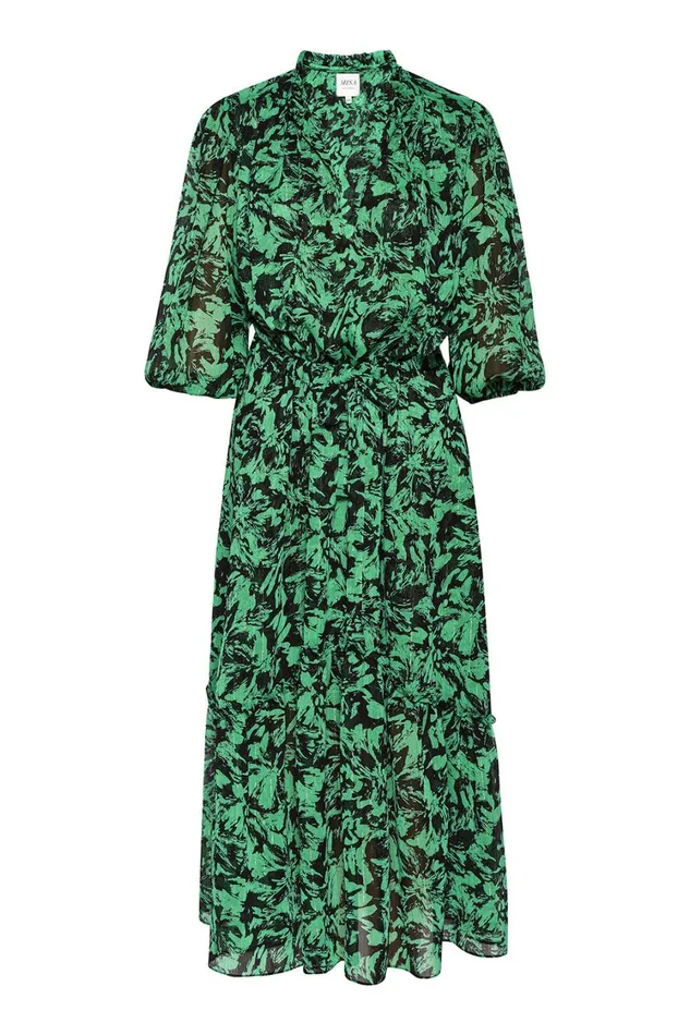 MISA Los Angeles Dresses Women OLIVIA DRESS Emerald Abstract