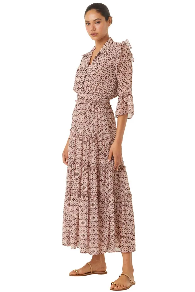 MISA Los Angeles Dresses Women PAMELINA DRESS Warm Winter Tile
