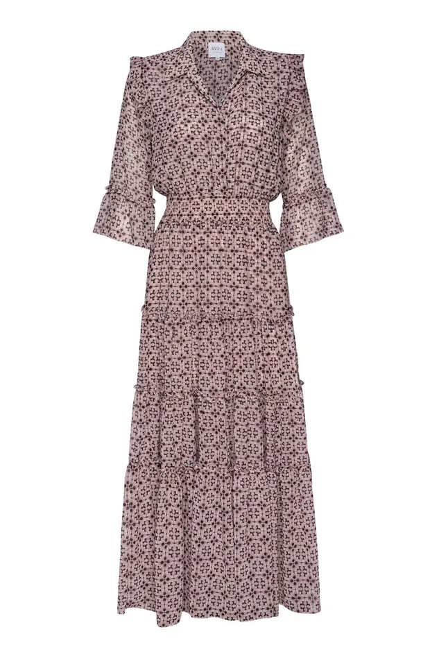 MISA Los Angeles Dresses Women PAMELINA DRESS Warm Winter Tile