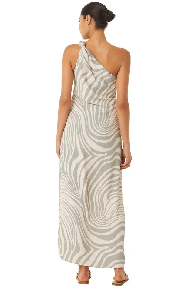 MISA Los Angeles Dresses Women PERSEPHONE DRESS Abstract Zebra