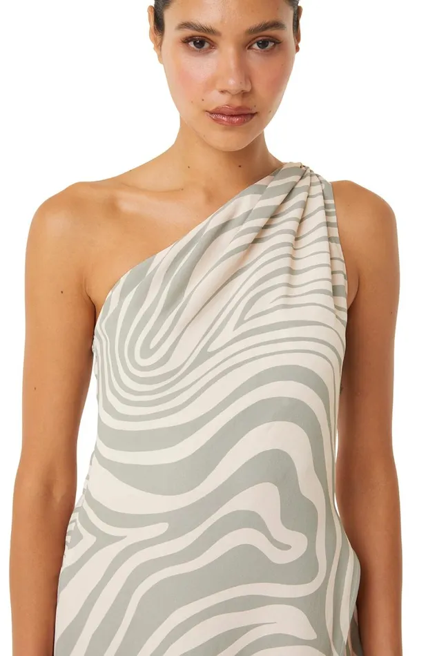MISA Los Angeles Dresses Women PERSEPHONE DRESS Abstract Zebra