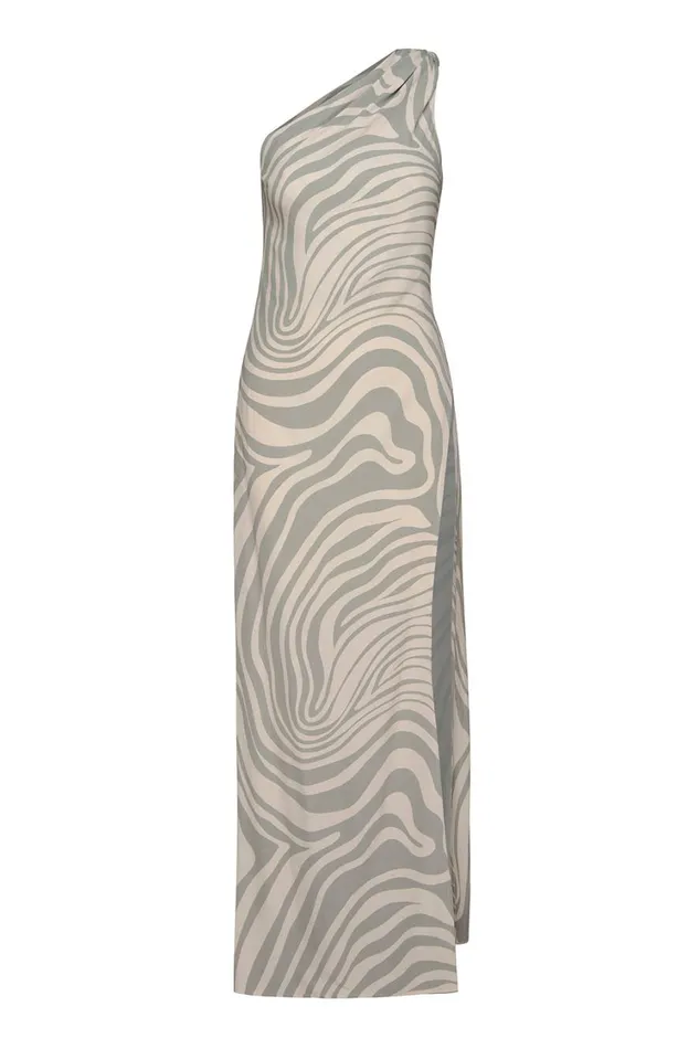 MISA Los Angeles Dresses Women PERSEPHONE DRESS Abstract Zebra