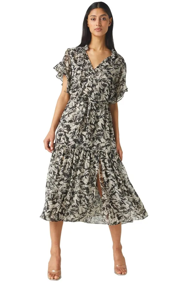 MISA Los Angeles Dresses Women RANJANA DRESS Tonal Abstract