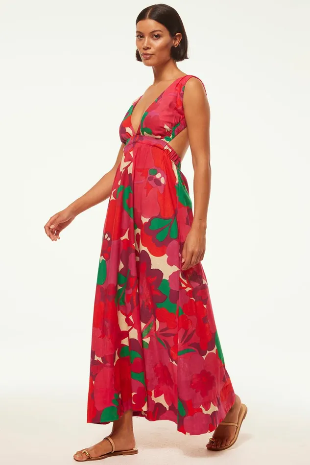 MISA Los Angeles Dresses Women ROSALIA DRESS Flora Rosada