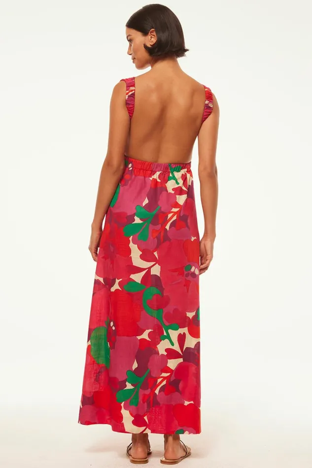 MISA Los Angeles Dresses Women ROSALIA DRESS Flora Rosada
