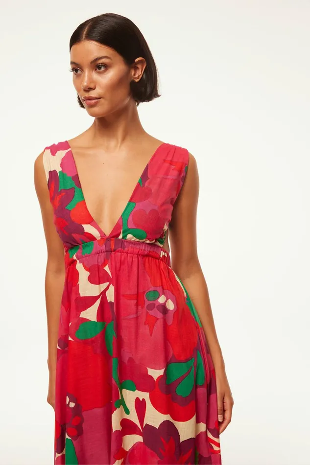 MISA Los Angeles Dresses Women ROSALIA DRESS Flora Rosada