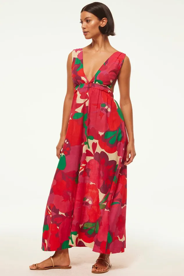 MISA Los Angeles Dresses Women ROSALIA DRESS Flora Rosada