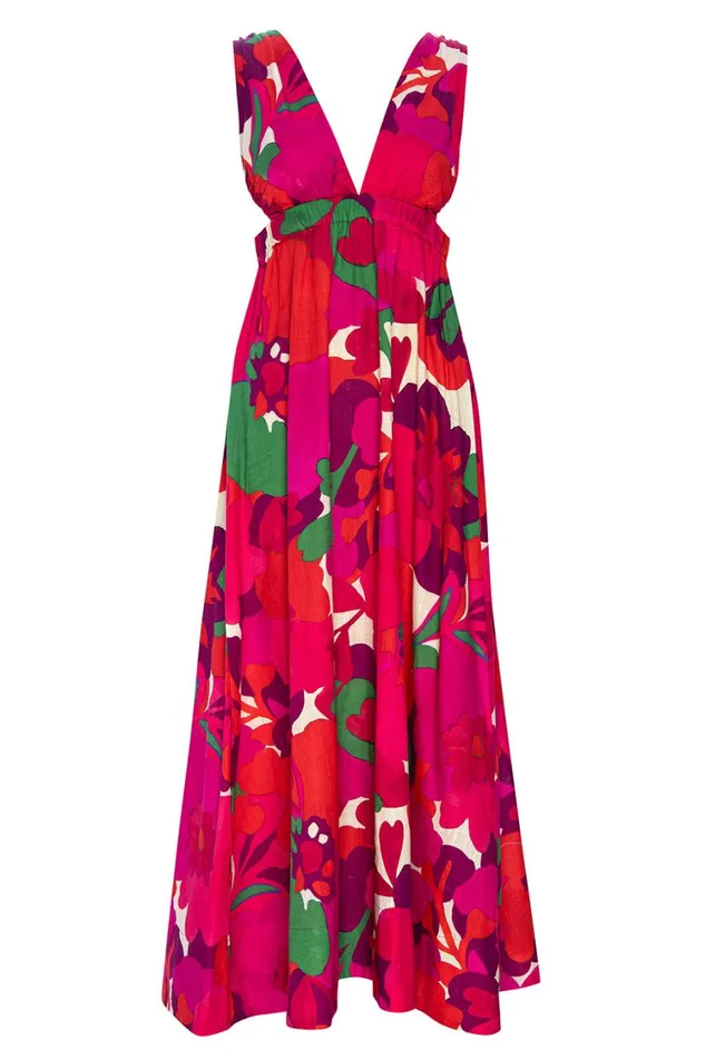 MISA Los Angeles Dresses Women ROSALIA DRESS Flora Rosada