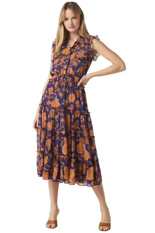 MISA Los Angeles Dresses Women TINA DRESS Blue Marigold