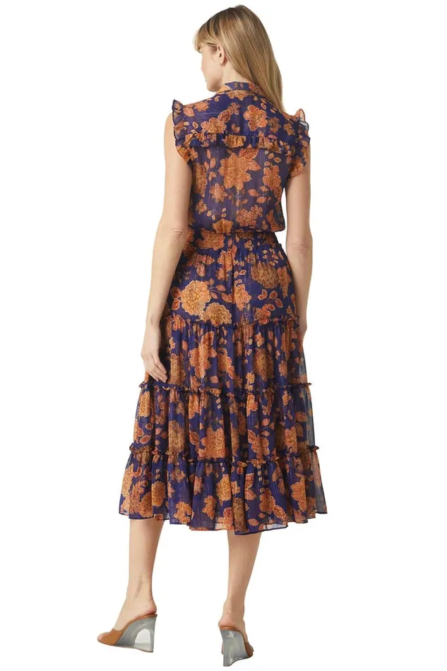 MISA Los Angeles Dresses Women TINA DRESS Blue Marigold