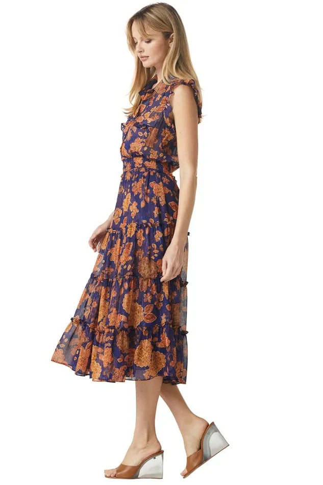 MISA Los Angeles Dresses Women TINA DRESS Blue Marigold