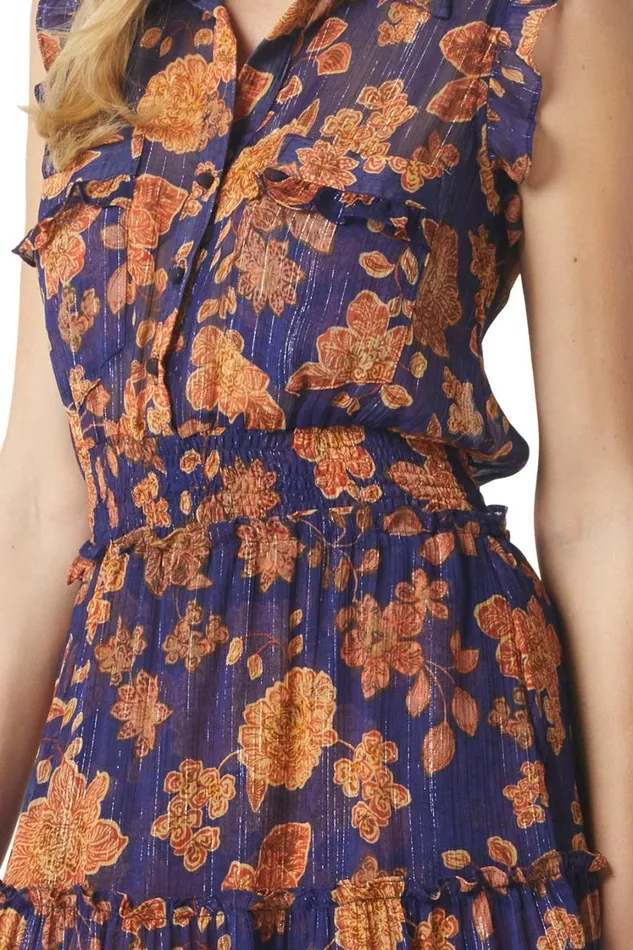 MISA Los Angeles Dresses Women TINA DRESS Blue Marigold