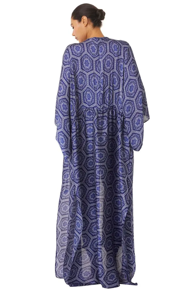 MISA Los Angeles Dresses Women VERUSCHKA ROBE Lapis Tile
