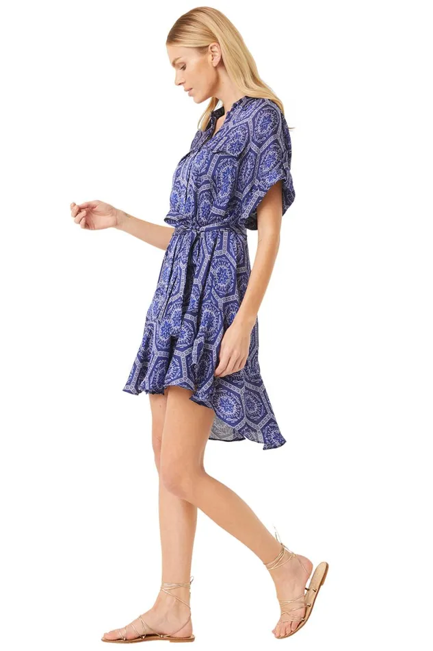 MISA Los Angeles Dresses Women VIENNA DRESS Lapis Tile
