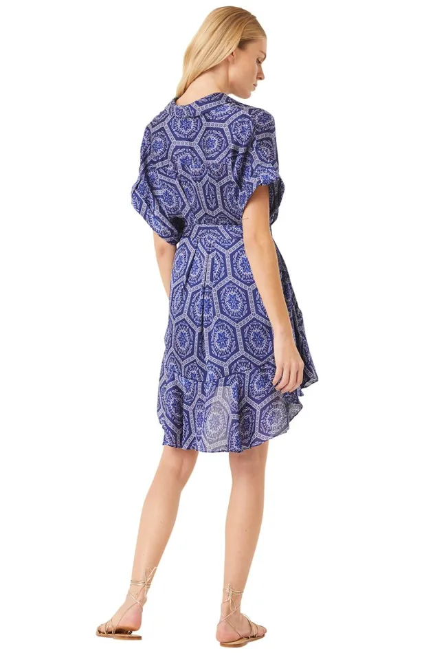 MISA Los Angeles Dresses Women VIENNA DRESS Lapis Tile