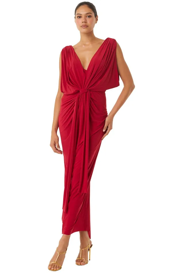 MISA Los Angeles Dresses Women XENIA DRESS Lipstick Red