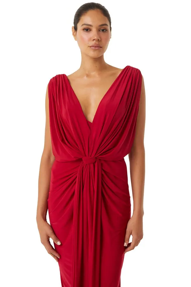 MISA Los Angeles Dresses Women XENIA DRESS Lipstick Red