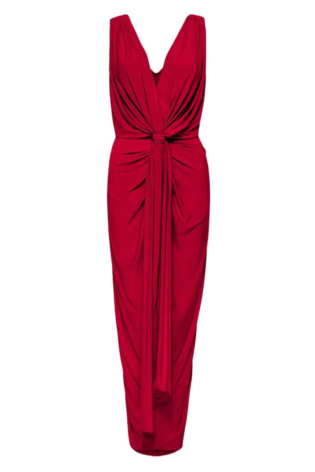 MISA Los Angeles Dresses Women XENIA DRESS Lipstick Red