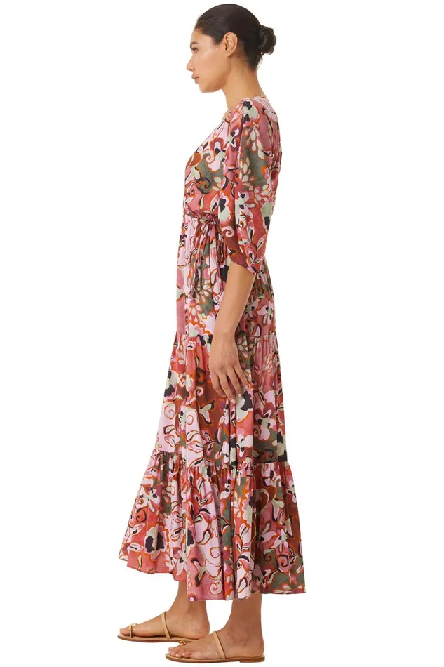 MISA Los Angeles Dresses Women YSA DRESS Resort Batik Cotton Rayon