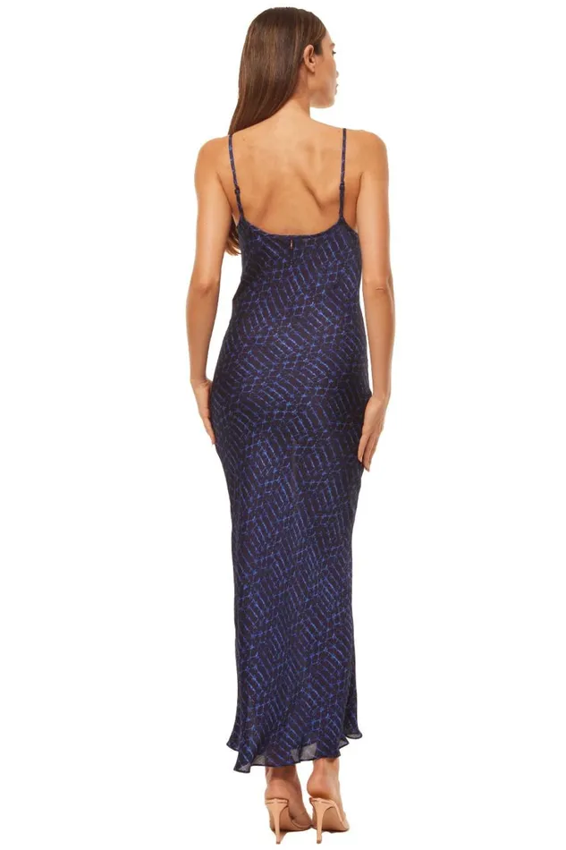 MISA Los Angeles Dresses Women ZIA DRESS Midnight Shibori