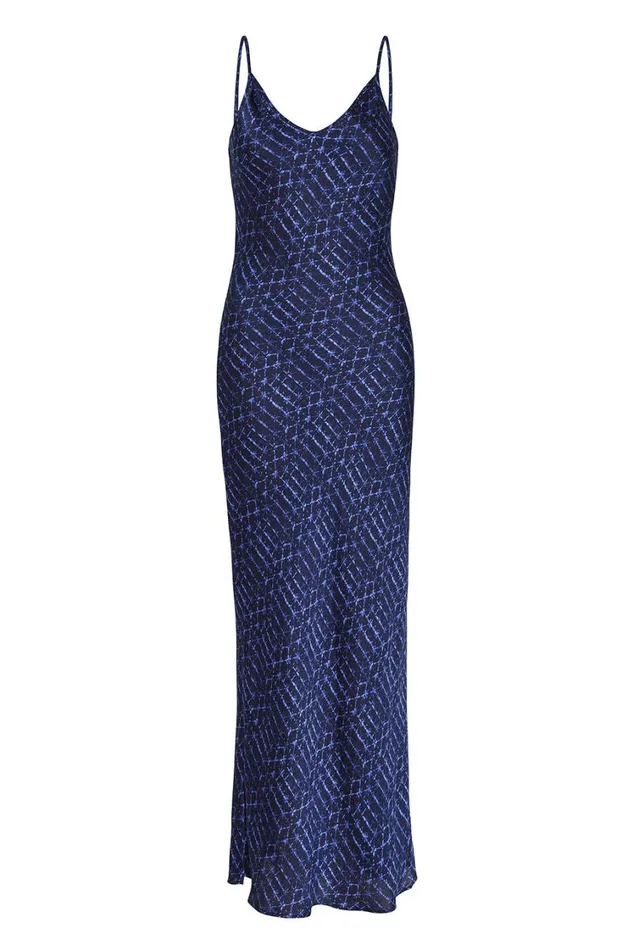 MISA Los Angeles Dresses Women ZIA DRESS Midnight Shibori