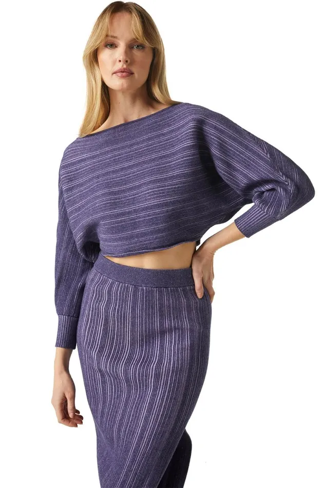 MISA Los Angeles Matching Sets Women GLORIA SKIRT Blackskinny Latte
