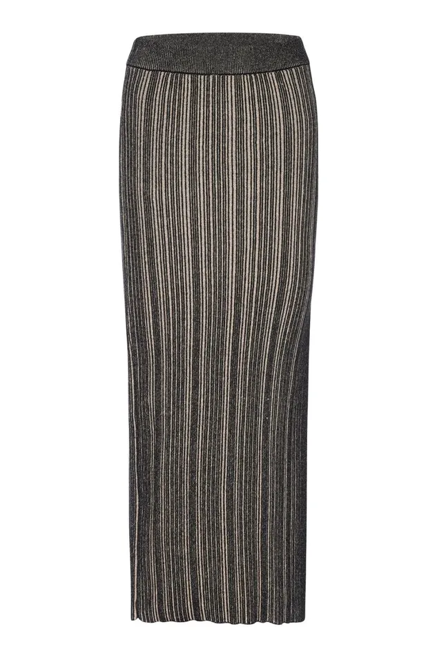 MISA Los Angeles Matching Sets Women GLORIA SKIRT Blackskinny Latte