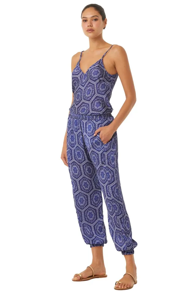 MISA Los Angeles Matching Sets Women SAYA CAMI TOP Lapis Tile