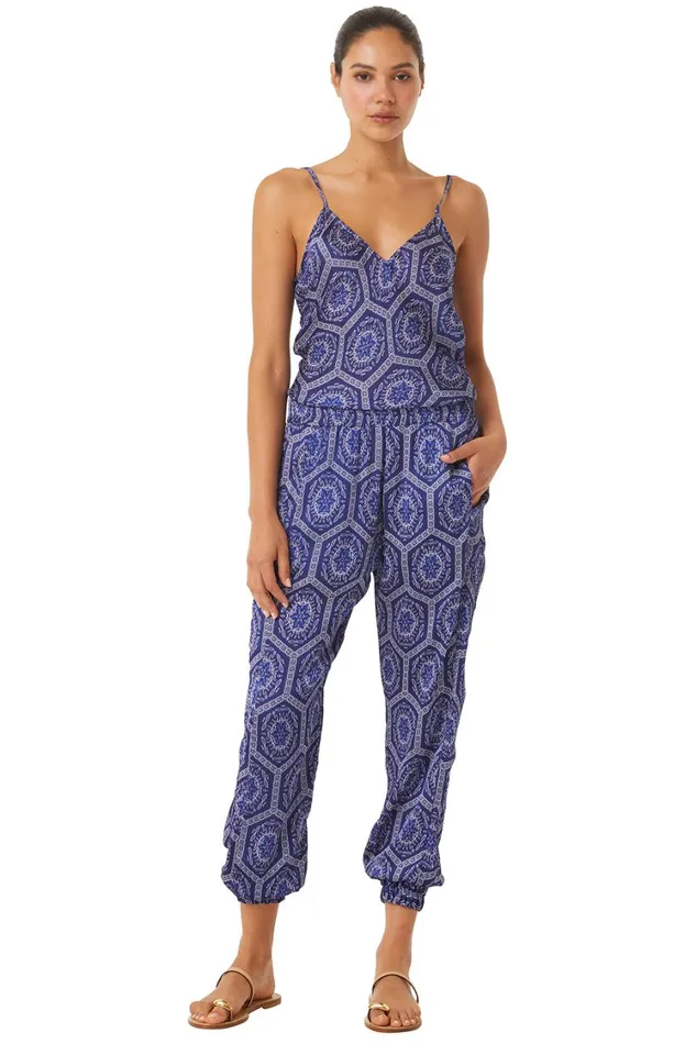 MISA Los Angeles Matching Sets Women SAYA CAMI TOP Lapis Tile