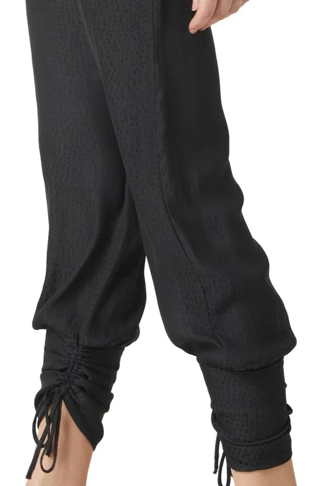 MISA Los Angeles Pants Women MARGOT PANT Black Dot Jacquard