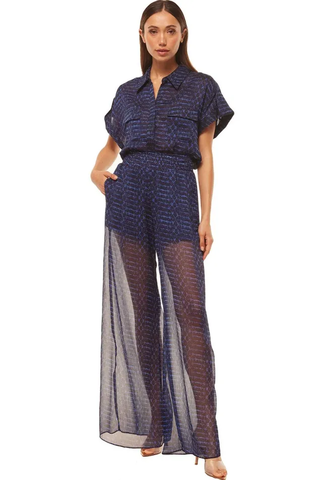 MISA Los Angeles Pants Women PIA PANT Midnight Shibori