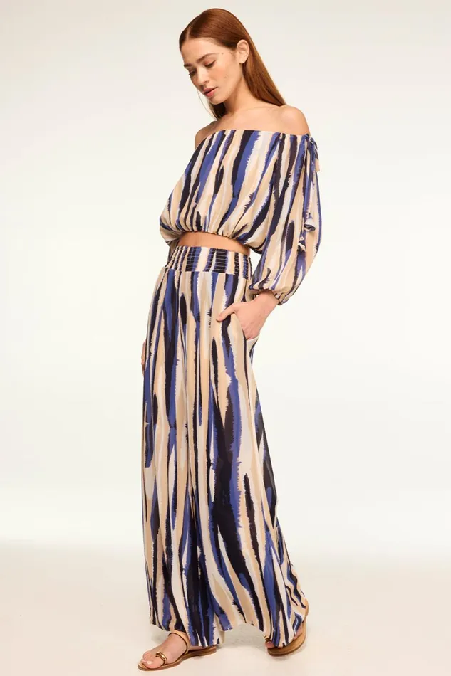MISA Los Angeles Pants Women PIA PANT Striped Instinct