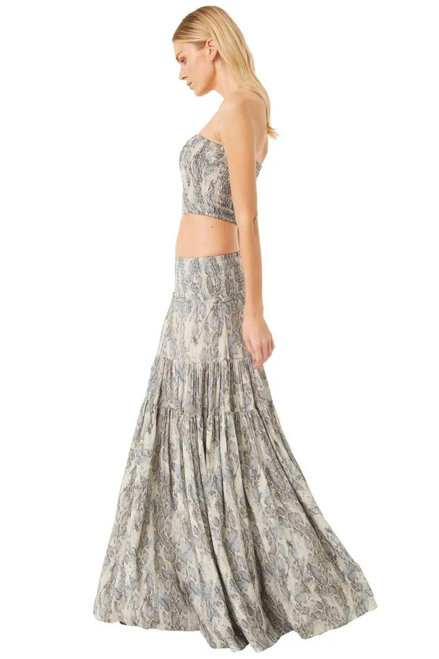 MISA Los Angeles Skirts and Shorts Women BAR SKIRT Spring Python