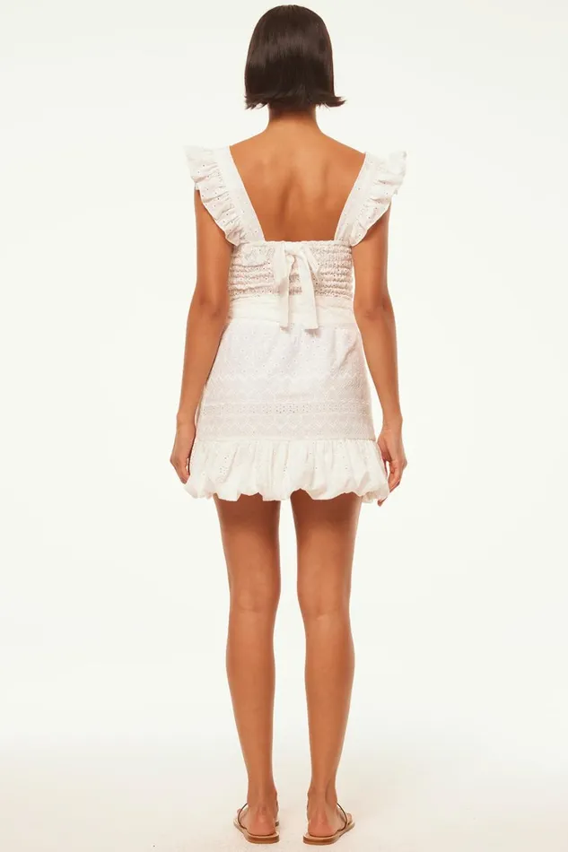 MISA Los Angeles Skirts and Shorts Women EDEN SKIRT White Eyelet