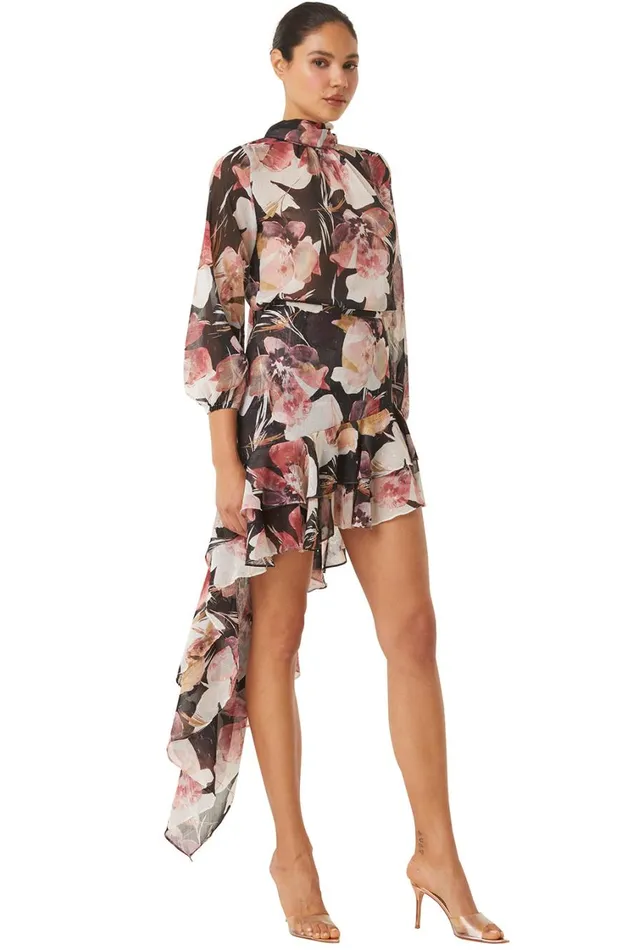 MISA Los Angeles Skirts and Shorts Women SKY SKIRT Flora Tropical Black
