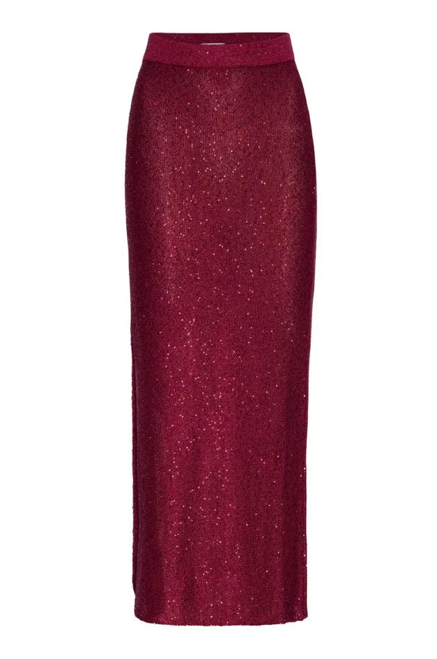MISA Los Angeles Skirts and Shorts Women VERA SKIRT Lipstick Red