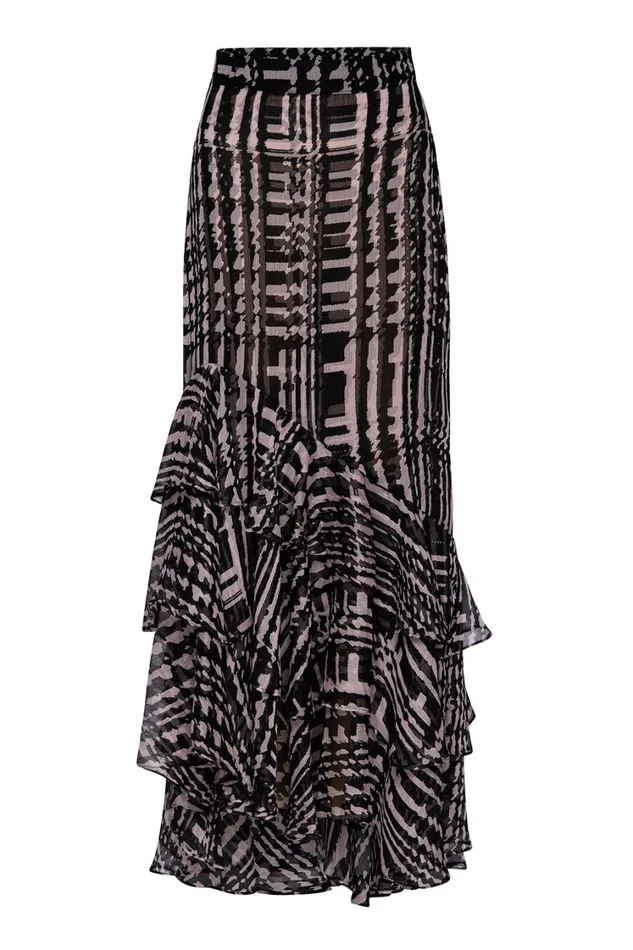 MISA Los Angeles Skirts and Shorts Women VERONIQUE SKIRT Holiday Abstraction
