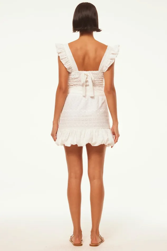 MISA Los Angeles Tops Women ABELIA TOP White Eyelet