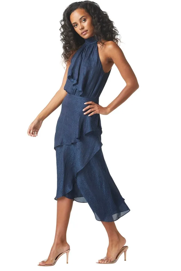 MISA Los Angeles Tops Women ANKA TOP Cerulean Dot