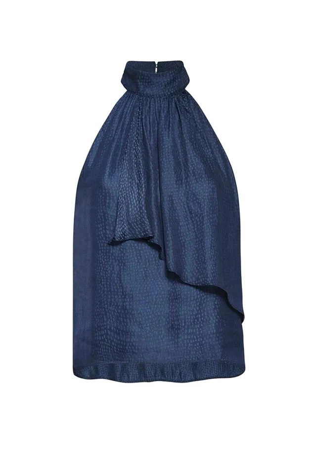 MISA Los Angeles Tops Women ANKA TOP Cerulean Dot