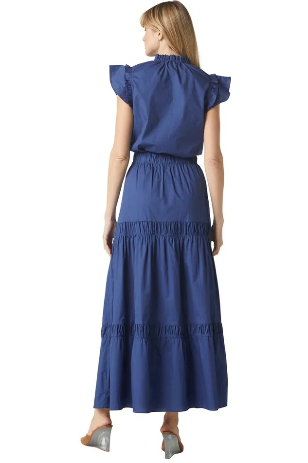 MISA Los Angeles Tops Women BASIA TOP Indigo Blue