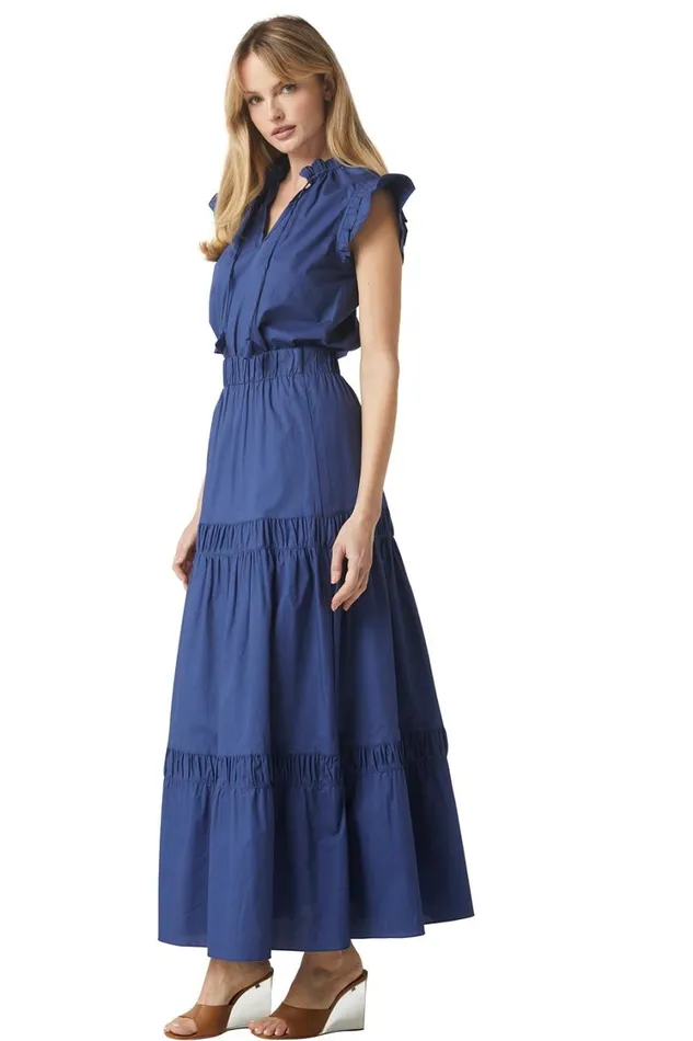 MISA Los Angeles Tops Women BASIA TOP Indigo Blue