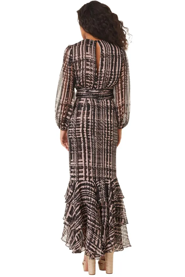 MISA Los Angeles Tops Women BEATRIZ TOP Holiday Abstraction