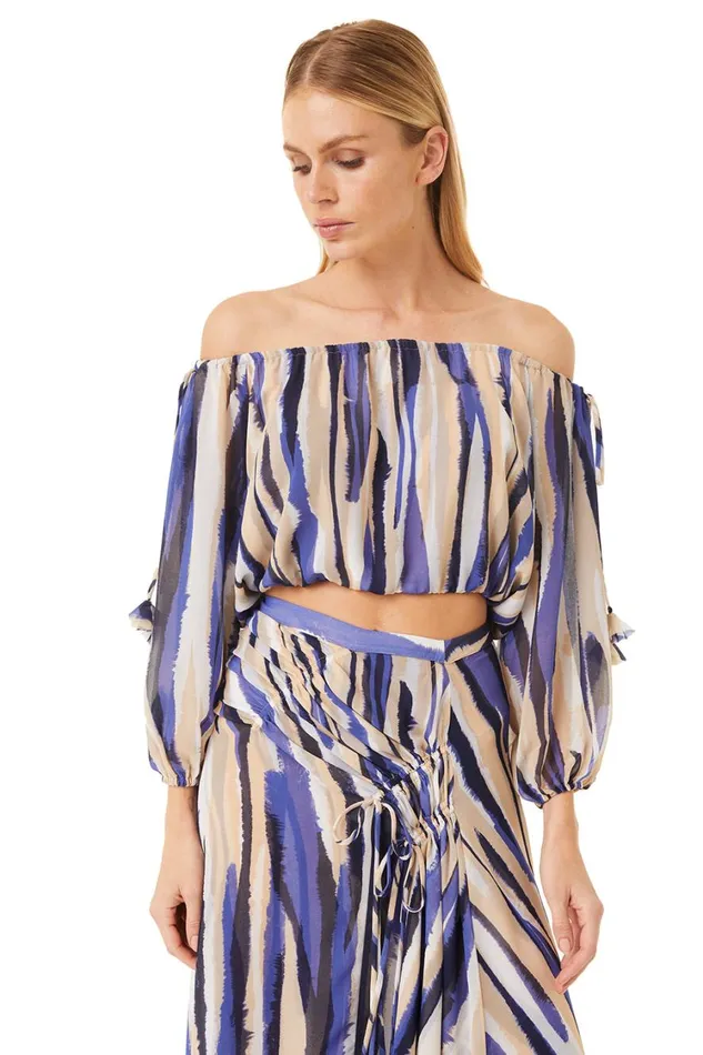 MISA Los Angeles Tops Women DALMA TOP Striped Instinct