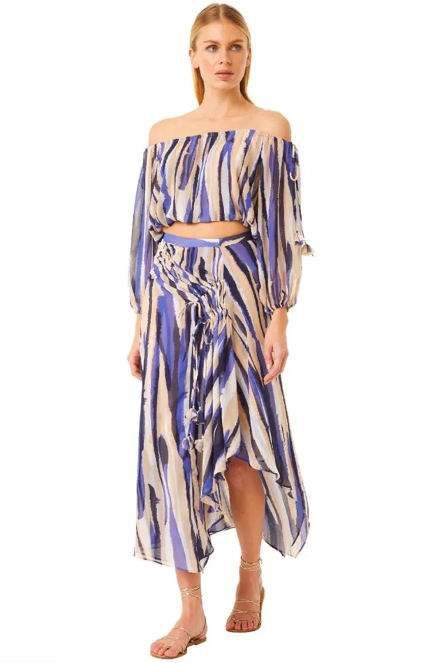 MISA Los Angeles Tops Women DALMA TOP Striped Instinct