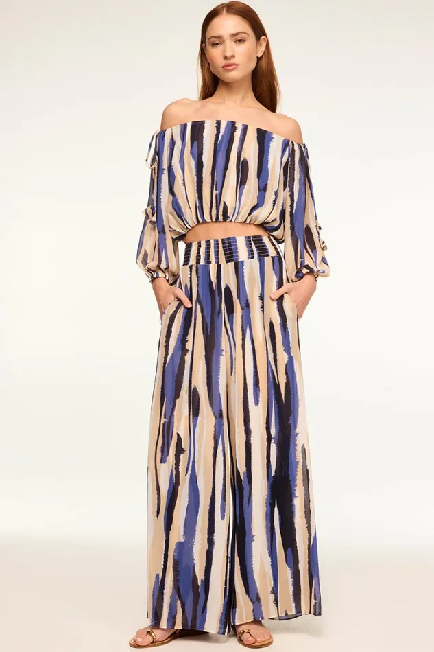MISA Los Angeles Tops Women DALMA TOP Striped Instinct